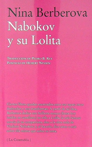 Nabokov Y Su Lolita - Nina Berberova, Nina