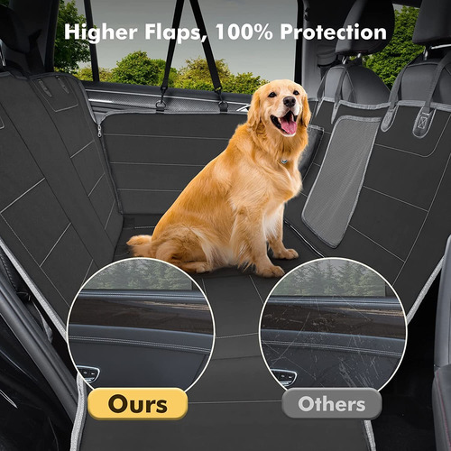 Funda De Asiento Trasero Para Perros Con Flancos Trapez...
