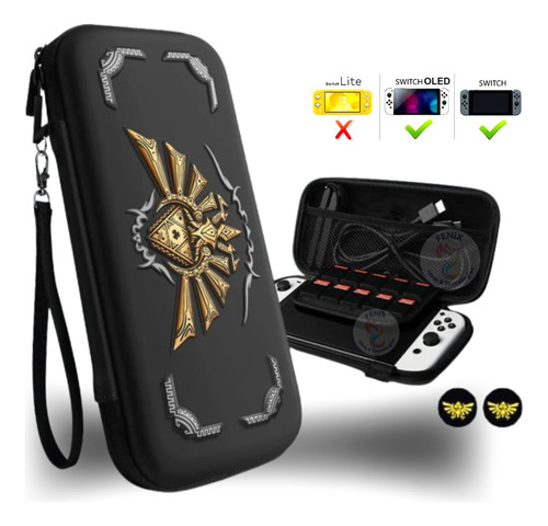 Case Protector Zelda Nintendo Switch Oled Estuche Portátil