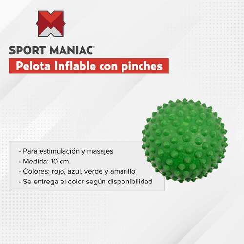 Imagen 4 de 5 de Set Yoga Sport Maniac Mat 5mm + Pelota Con Puntas + Rolo Eco