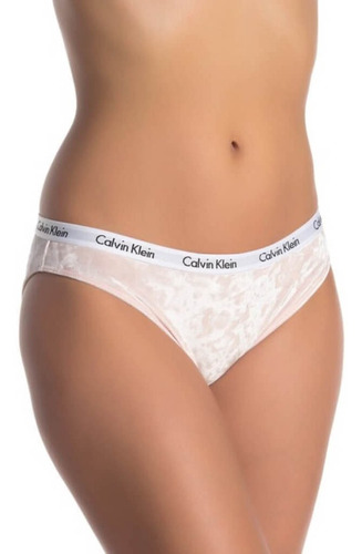 Imagem 1 de 3 de Calcinha Tanga Monogrma Calvin Klein Underwear Em Veludo Fem