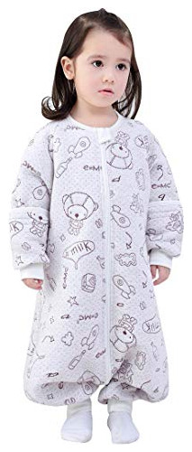 Saco De Dormir Baby Girls Rompers: Cálido, Xl, Gris, 100% Al