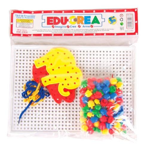Juguete Ensartes Creativos Plástico Tejer Didáctico Diako