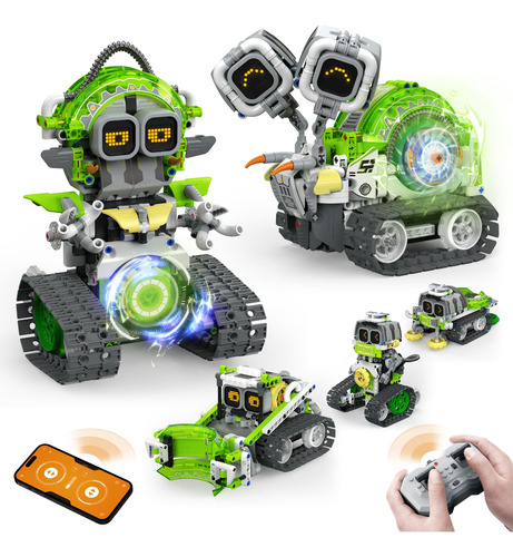 Juego De Construcción Robot Stem 5 En 1, 478 Piezas Para Niñ