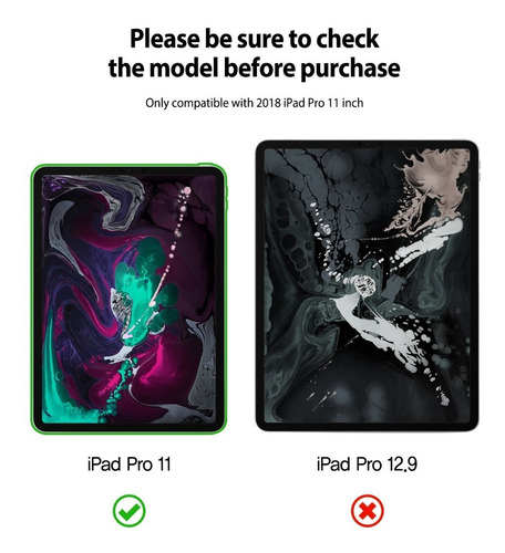 Imagen 8 de 9 de Funda Para iPad Pro 11 2018 Ringke Smart Case Cover On/off