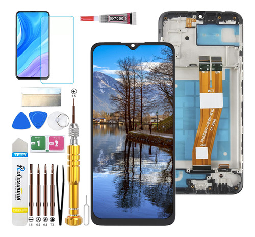 Zhangtuo Pantalla Lcd Para Samsung A03 A035m A035f Sm-a035f Sm-a035m Con Marco