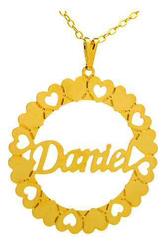 Gargantilha Mandala Daniel Banho Ouro 18 K 1060037