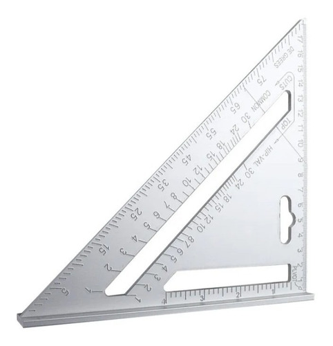 Escuadra Aluminio Carpintero 7 Pulgadas Triangular Clicshop
