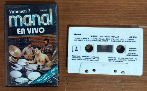 Manal En Vivo Volumen 2 Cassette