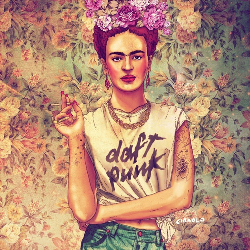 Foto De Parede 45x45cm Frida - Novo Estilo -- Hipster