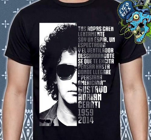 Gustavo Cerati - Persiana Americana - Polera Serigrafia