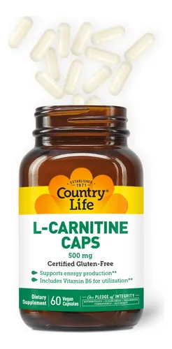 country life l-carnitine caps L-carnitina 500 Mg 60 Cápsulas Sem Sabor كريم ثلاثي الفعالية تفتيح ترطيب حماية