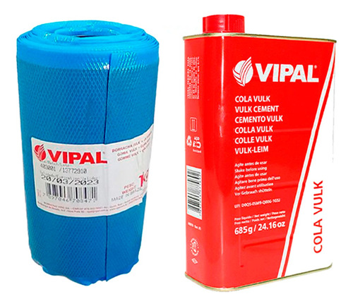Vulcanite Rolo 1kg + Cola Preta Vulk Lata 900 Ml - Vipal