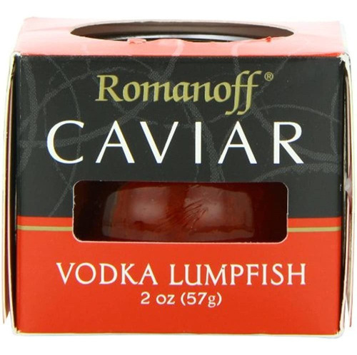 Romanoff Caviar Vodka Red Lumpfish Caviar, 2 Onzas (paquete