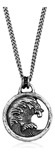 Hg Haze & Glory Collar Con Amuleto Para Hombre De Plata De