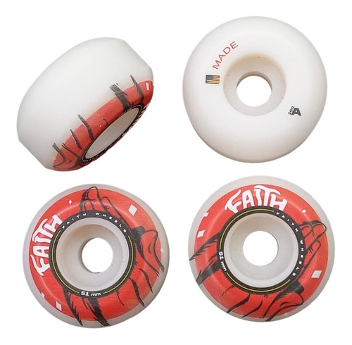 Rodas Skate Faith 100a 51 Mm