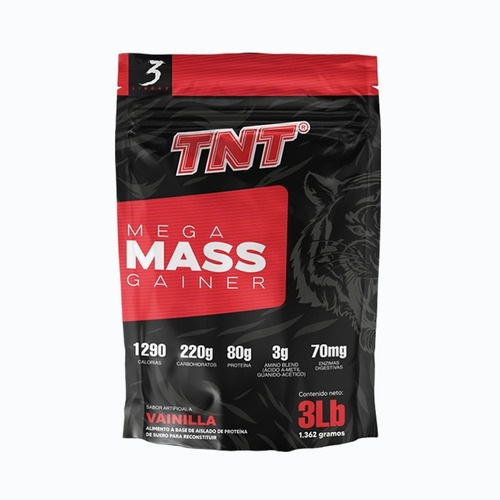 Tnt Mega Mass Gainer 3lb - Unidad a $81000