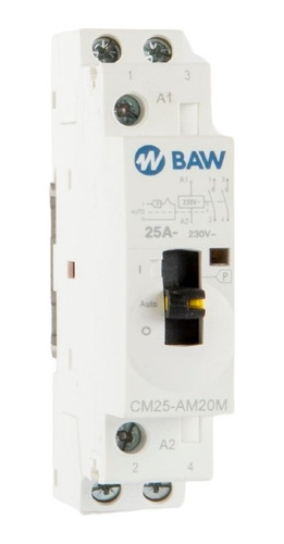 Contactor Modular Manual Y Automatico 25amp 220v 2no- Baw