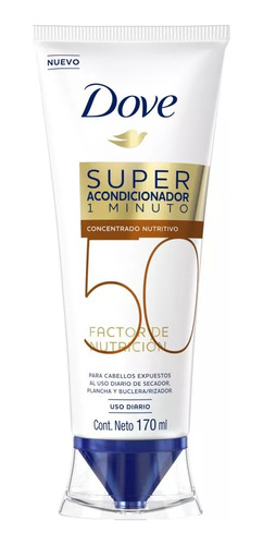 Acondicionador Dove Super 1 Minuto  Factg Nutri 50  X  170m