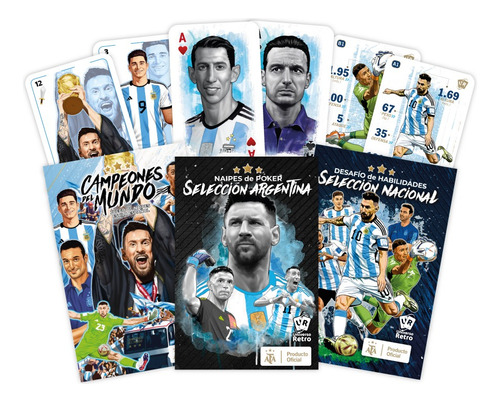 Cartas Poker Truco Habilidades Seleccion Agentina Afa Messi