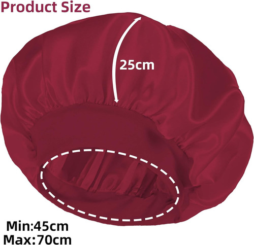 Hat Gorro Para Dormir, Gorro De Satén Con Banda Elástica