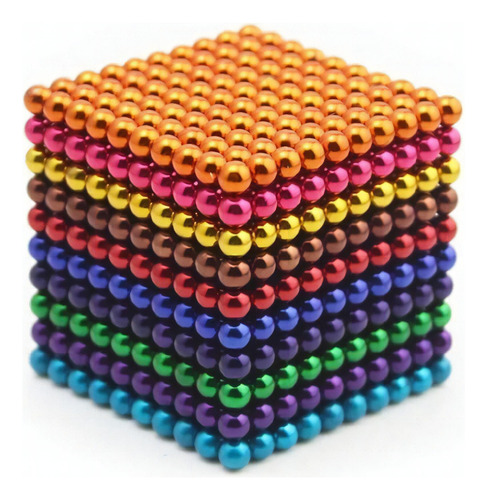 1000 piezas de lunares de colores con imán de colores, juguete