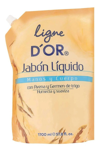 Jabon Manos Liquido 1700 Ml Dor Avena