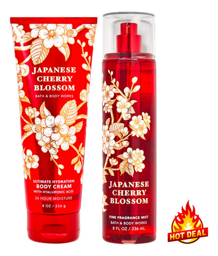 Japanese Cherry Blossom Fragancia Y Crema Corporal Bath Body