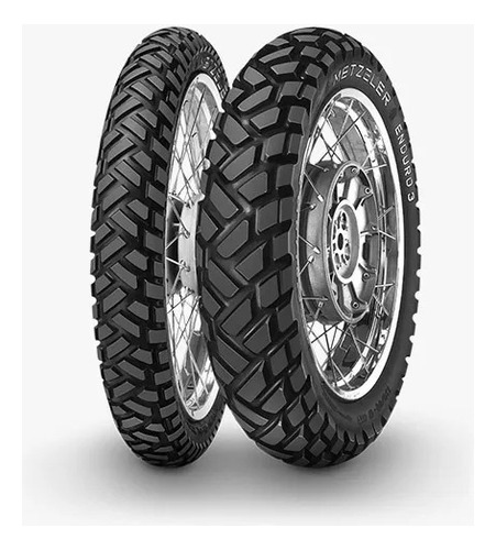 Par Pneu 90/90-21 + 120/80-18 Enduro 3 Metzeler Xr250 Xre300