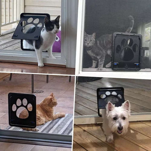Asd Puerta Para Perros Pequeña Con Mosquitera Puerta 29*24cm