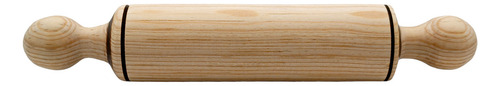 Rodillo De Madera Artesanal Para Amasar Mini, 19.5 X 3.5 Cm Color Café Integral