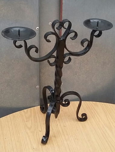 Candelabro De Fierro Forjado