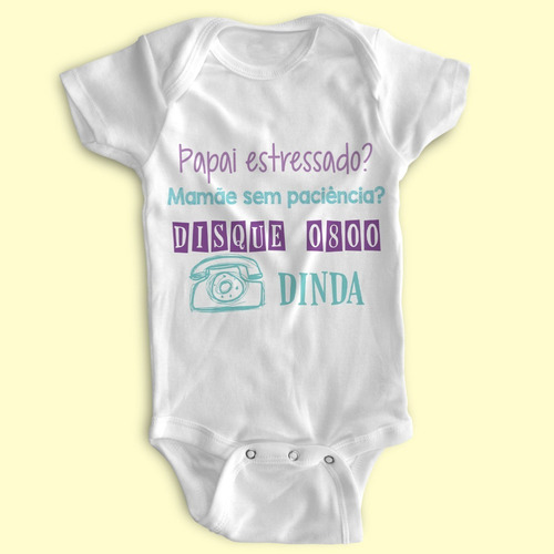 Body Bebe Body Personalizado - Disque Dinda 0800