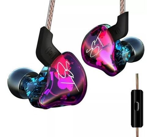 Fone de ouvido in-ear KZ ZST Pro with mic