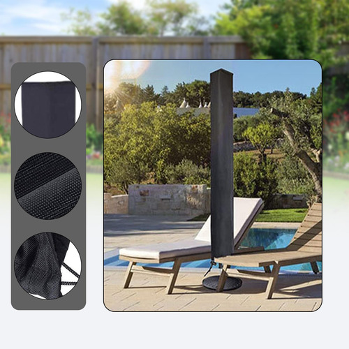 Patio Umbrella Cover Protector Impermeable A Prueba De Polvo