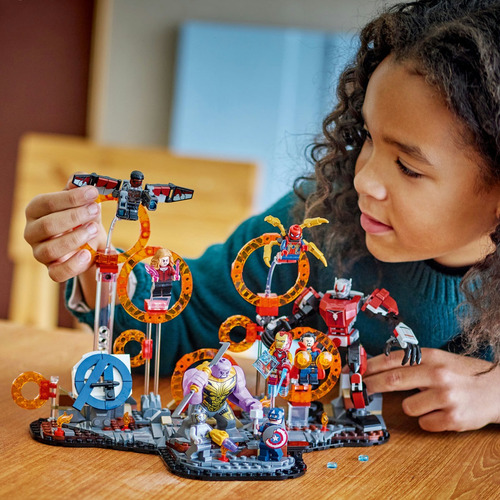LEGO® | Marvel Batalla Final de Avengers: Endgame 76323; con 9 minifiguras, entre ellas Iron Man, Iron Spider y Pantera Negra, Regalo para Niños y Niñas 10+