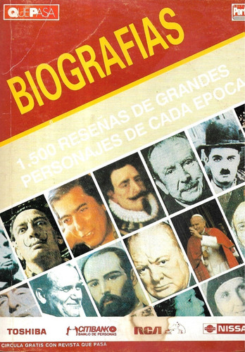 Biografías 1500 Reseñas Grandes Personajes Época / Portada