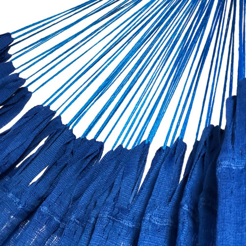 Imagen 5 de 7 de Hamaca Yucateca 100% Algodón Azul
