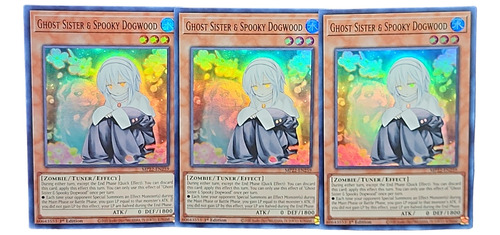 Ghost Sister & Spooky Dogwood Set 3 Cartas Yugioh! Inglés 