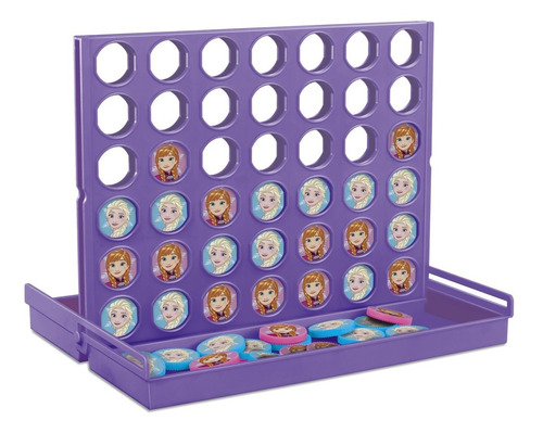 Juego De Mesa 4 En Linea Frozen Ditoys 2370