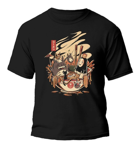 Remera Studio Ghibli Personajes 100% Algodón    