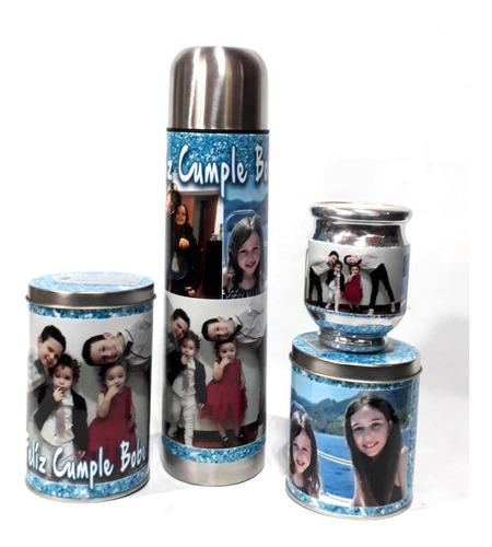 Hermosos Sets Materos Termo Mate Latas - Personalizados