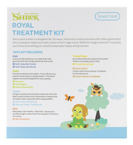 Smart Care Shrek Royal Treatment Kit Set Para Bebe Color Verde