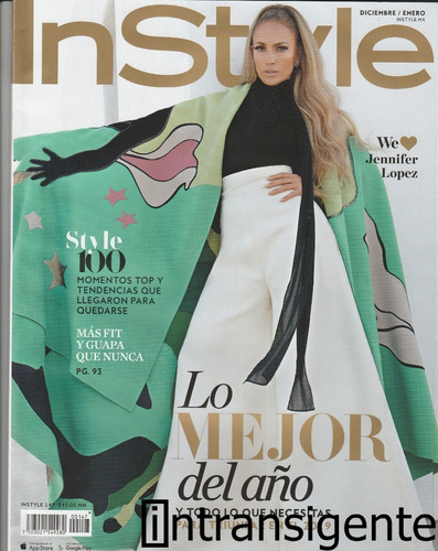 Jennifer Lopez - Revista Instyle Mexico (dic. 2018)