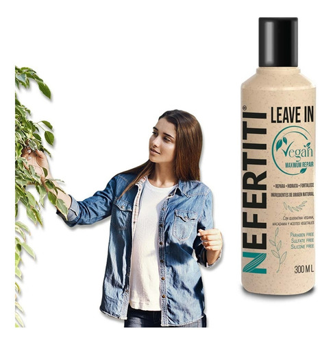 Leave In Vegan Maximum Repair Nefertiti Repara Sin Enjuague
