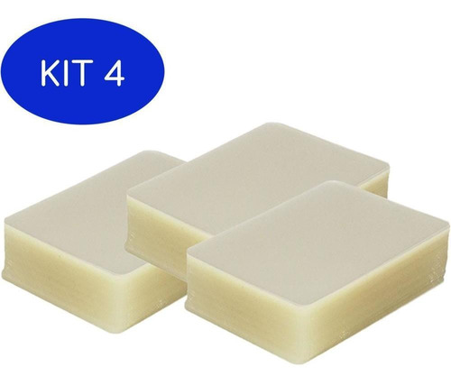 Kit 4 Plastico Plastificação Polaseal Cracha 66x99 0.07