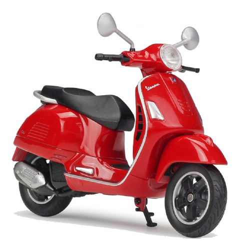 Welly 2017 Vespa Gts 125cc 1/18 Rojo [u]