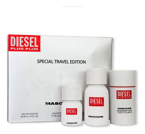 Estuche Perfume Diesel Plus Plus Hombre 3 Piezas