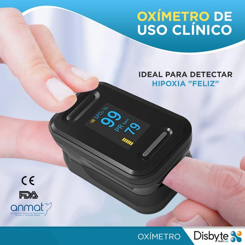 Oximetro De Pulso Medico Saturometro Medición Oxigeno Anmat