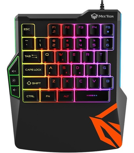 Teclado de una mano gamer Meetion MT-KB015